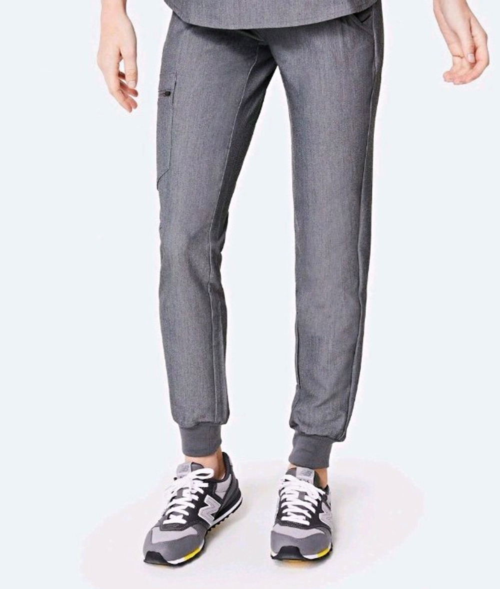 FIGS High Rise Graphite Gray Zamora 2.0 Jogger Medical Scrub Pants Size S